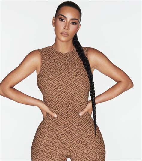 fendi x skims top|Fendi x SKIMS kim kardashian.